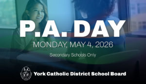 YCDSB P.A. Day: May 4, 2026